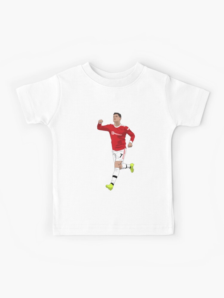 T-shirt enfant for Sale avec l'œuvre « Cristiano Ronaldo Ballon Kiss United  » de l'artiste Hevding