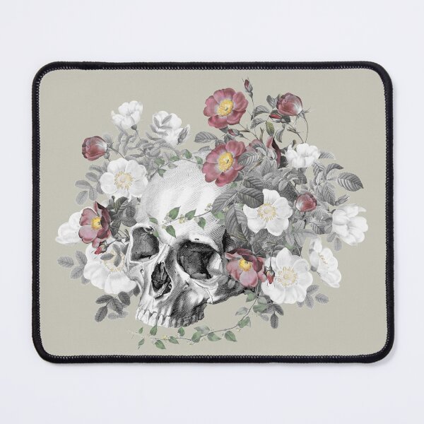 Item preview, Old Vintage Style Skull With Vintage Roses designed and sold by TrulyEpoque.