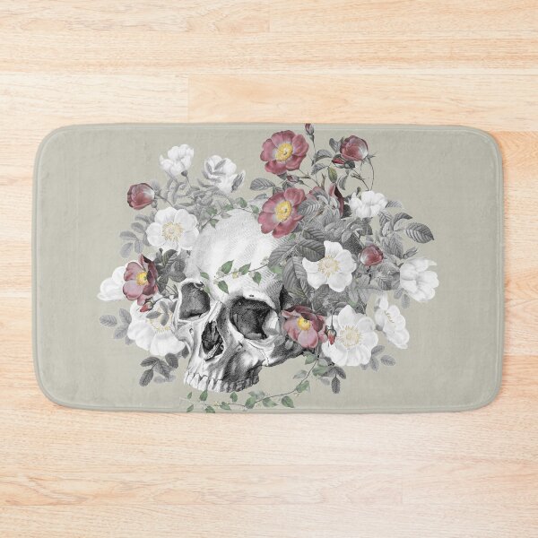 Item preview, Old Vintage Style Skull With Vintage Roses designed and sold by TrulyEpoque.