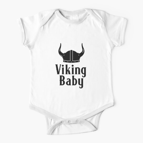 My Daddy Is A Viking White Babygrow Short Sleeve Bodysuit Baby Quote Beard Axe