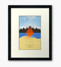 STN MTN Chained Framed Print
