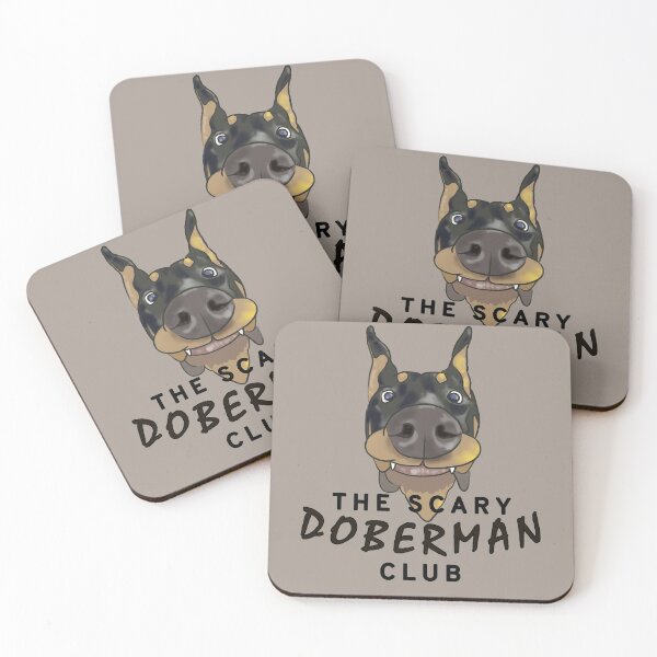 Item preview, Scary Doberman Club Drawing II - Funny Dogs designed and sold by ViewerEqualsPhoton.