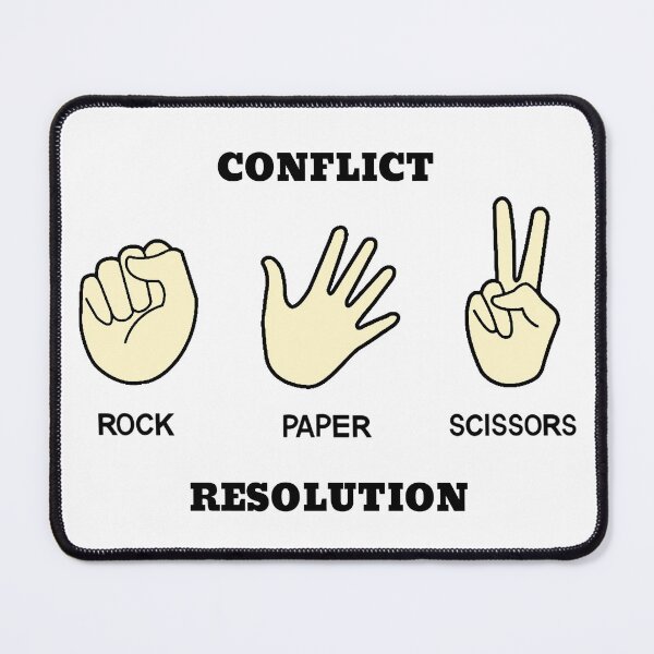 Item preview, Conflict resolution Rock Paper Scissors designed and sold by GoaTeeGram.