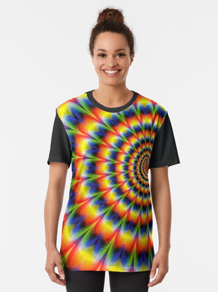 Women's Pastel Tie Dye T-Shirt in Optic Tie Dye