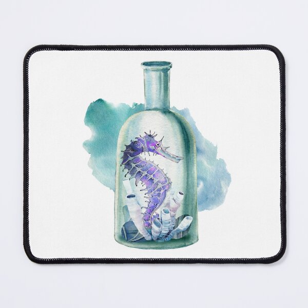 Item preview, Seahorse In A Bottle designed and sold by mushizaman.