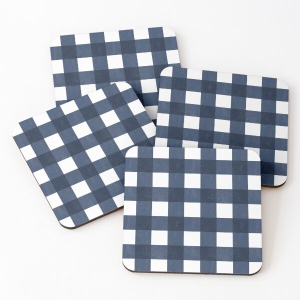 Item preview, Buffalo Check Navy and White Checkered Pattern designed and sold by Zorana Stevanovic.