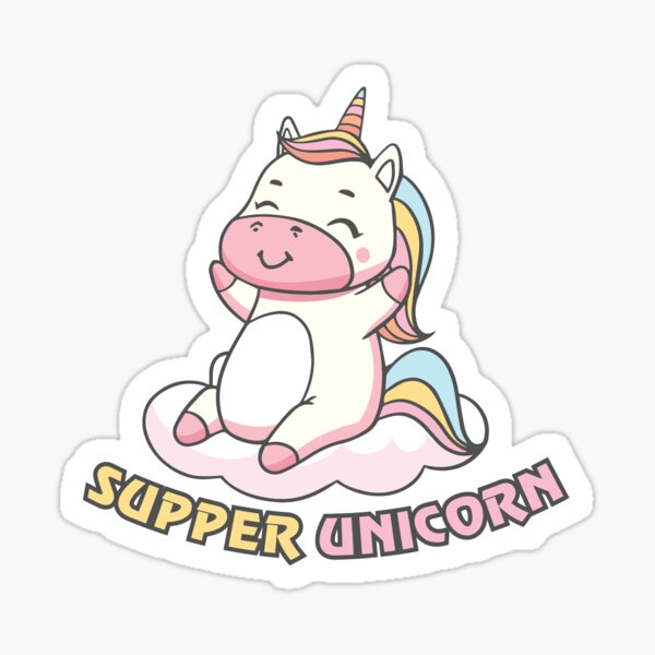 Sticko Fuzzy Stickers Unicorn