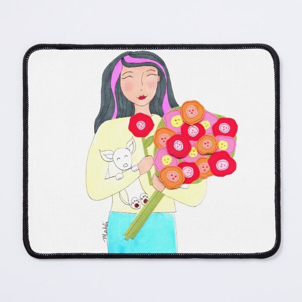 Item preview, Floral Bouquet with Eva & Mahli designed and sold by Mahli's Artful Whimsy.
