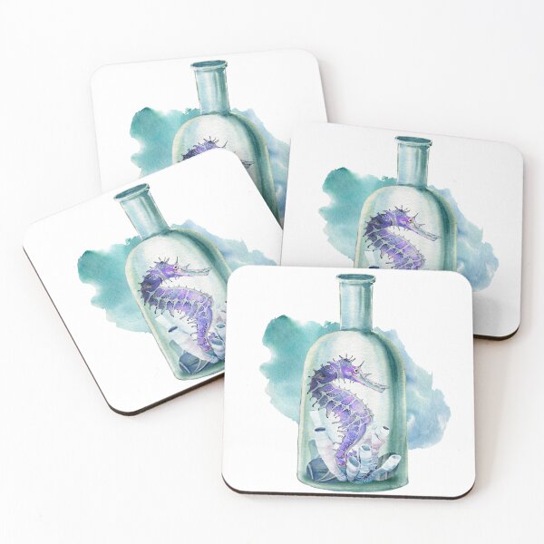 Item preview, Seahorse In A Bottle designed and sold by mushizaman.