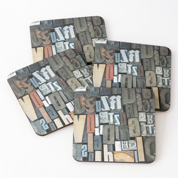 Item preview, Old printer's type, wooden letters designed and sold by un-artiges.