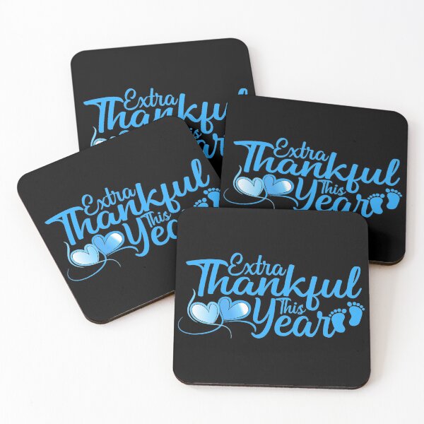Item preview, Mom To Be Extra Thankful This Year Baby Shower Gifts Thanksgiving Pregnancy Announcement Pack designed and sold by PinkPandaDesign.
