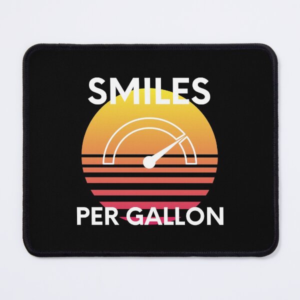 Item preview, Smiles Per Gallon V8 Poor Gas Mileage Car Enthusiast Saying designed and sold by EllConApparel.