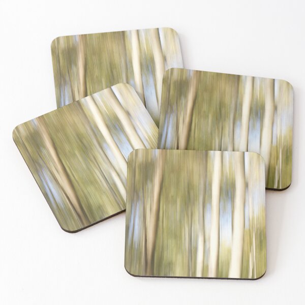 Item preview, ICM Birch forest in motion, photo as an impressionist painting.                                                                                       designed and sold by Jonnekesart.