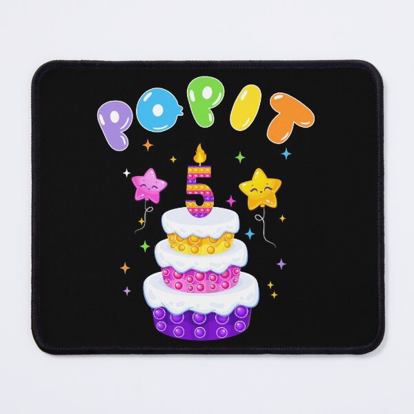 Item preview, 5th Birthday Girl and Boy Pop It, Funny Pop Fidget Toys Popping Cute colorful Kids designed and sold by Shozon.