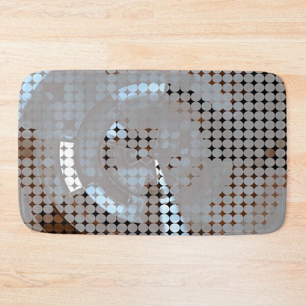 Item preview, graphic design geometric circle pattern abstract background in brown blue designed and sold by Mrvell.