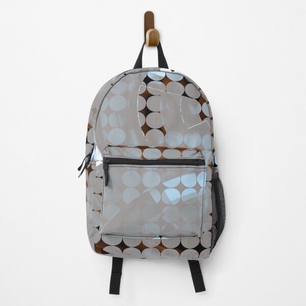 Item preview, graphic design geometric circle pattern abstract background in brown blue designed and sold by Mrvell.