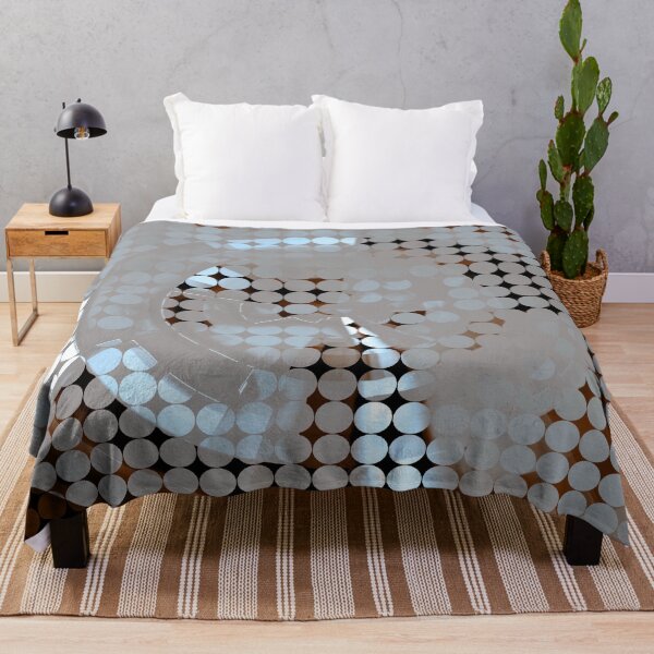 Item preview, graphic design geometric circle pattern abstract background in brown blue designed and sold by Mrvell.