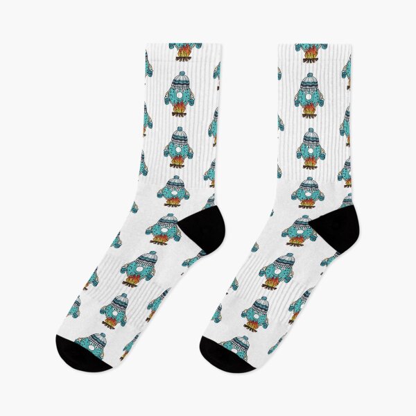 Item preview, Camper Donut warming up his hands with fire designed and sold by Donutlovers.