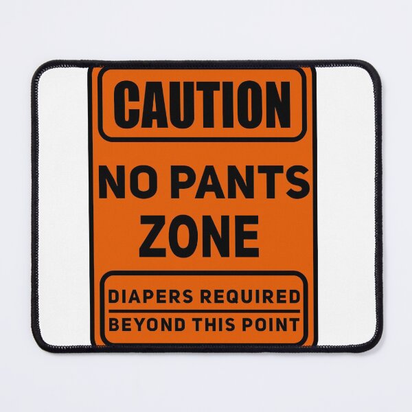 Item preview, No Pants Zone - Orange designed and sold by DF3.