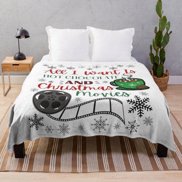 Item preview, All I Want Is Hot Chocolate And Christmas Movies Christmas Design designed and sold by Designs By YL.