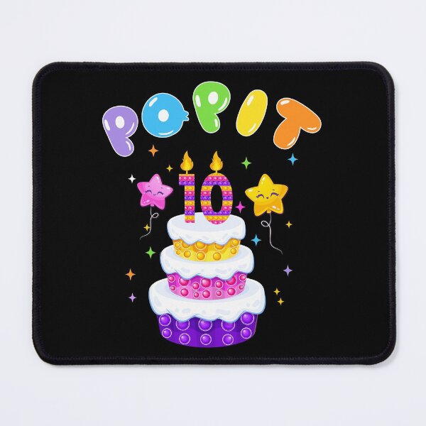 Item preview, 10th Birthday Girl and Boy Pop It, Funny Pop Fidget Toys Popping Cute colorful Kids designed and sold by Shozon.