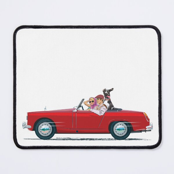 Item preview, Red Sprite/Midget with Great Dane! designed and sold by Bigs66.