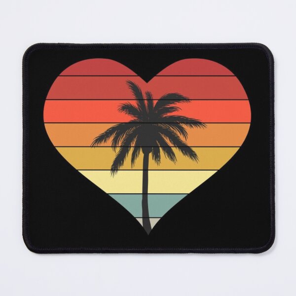 Item preview, Retro Sunset Heart Palm Tree. designed and sold by CristalleLisa.