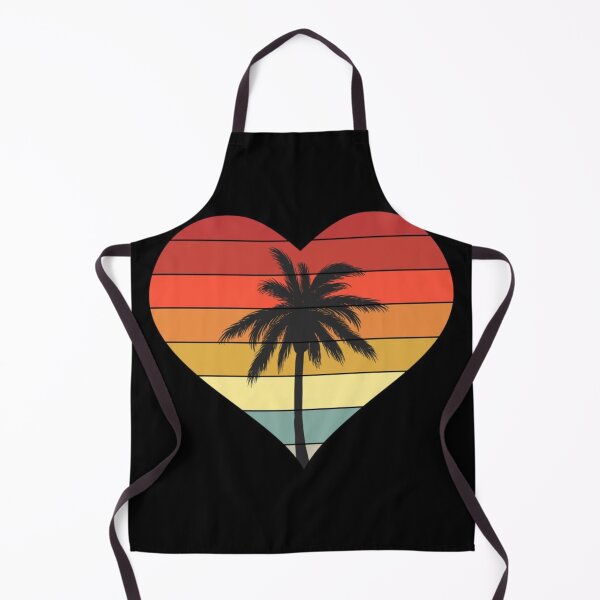 Item preview, Retro Sunset Heart Palm Tree. designed and sold by CristalleLisa.