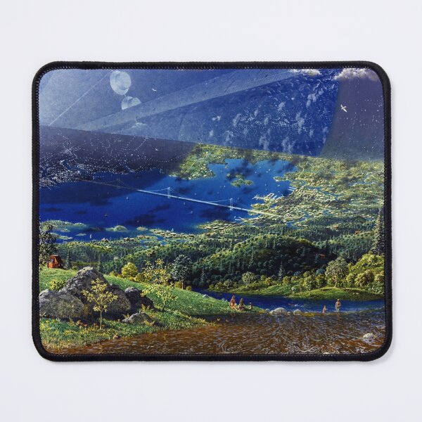 Item preview, NASA ARC O'Neill Cylinder Endcap Art designed and sold by bobbooo.