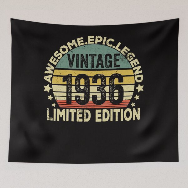 Aperçu de l'œuvre 85 ans légendaire rétro vintage génial anniversaire 1936 créée et vendue par JasonAOrra.