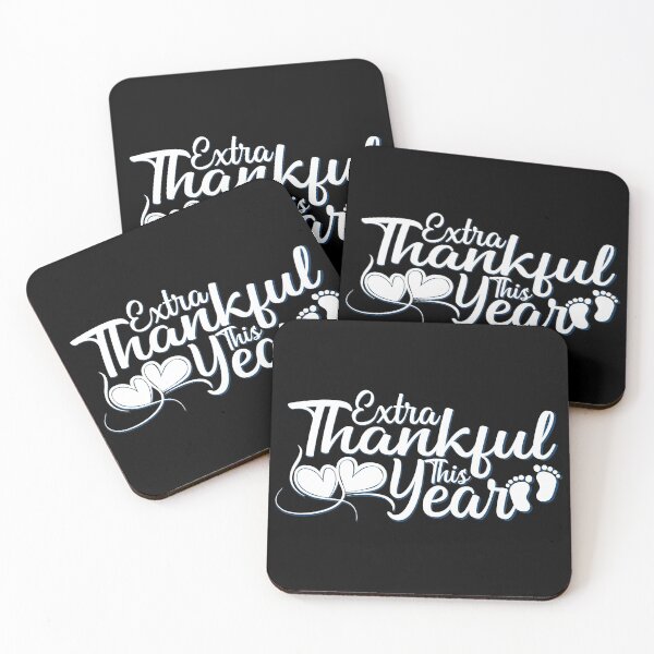 Item preview, Mom To Be Extra Thankful This Year Baby Shower Gifts Thanksgiving Pregnancy Announcement Pack designed and sold by PinkPandaDesign.