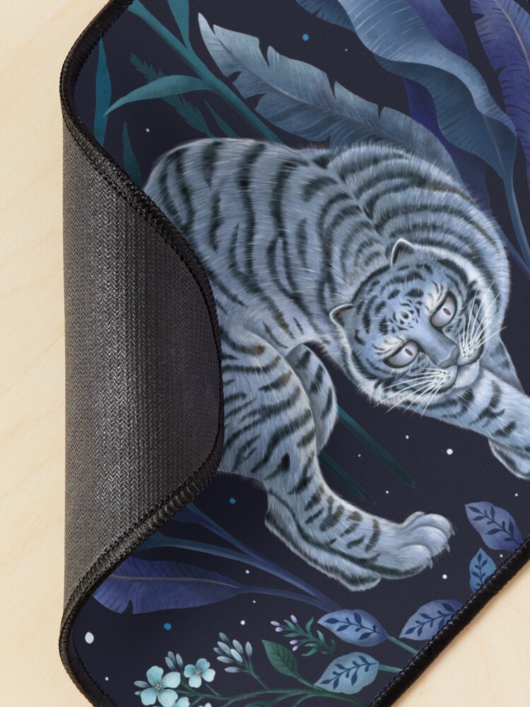 Alternate view of Year of the Tiger - Blue Night Mouse Pad