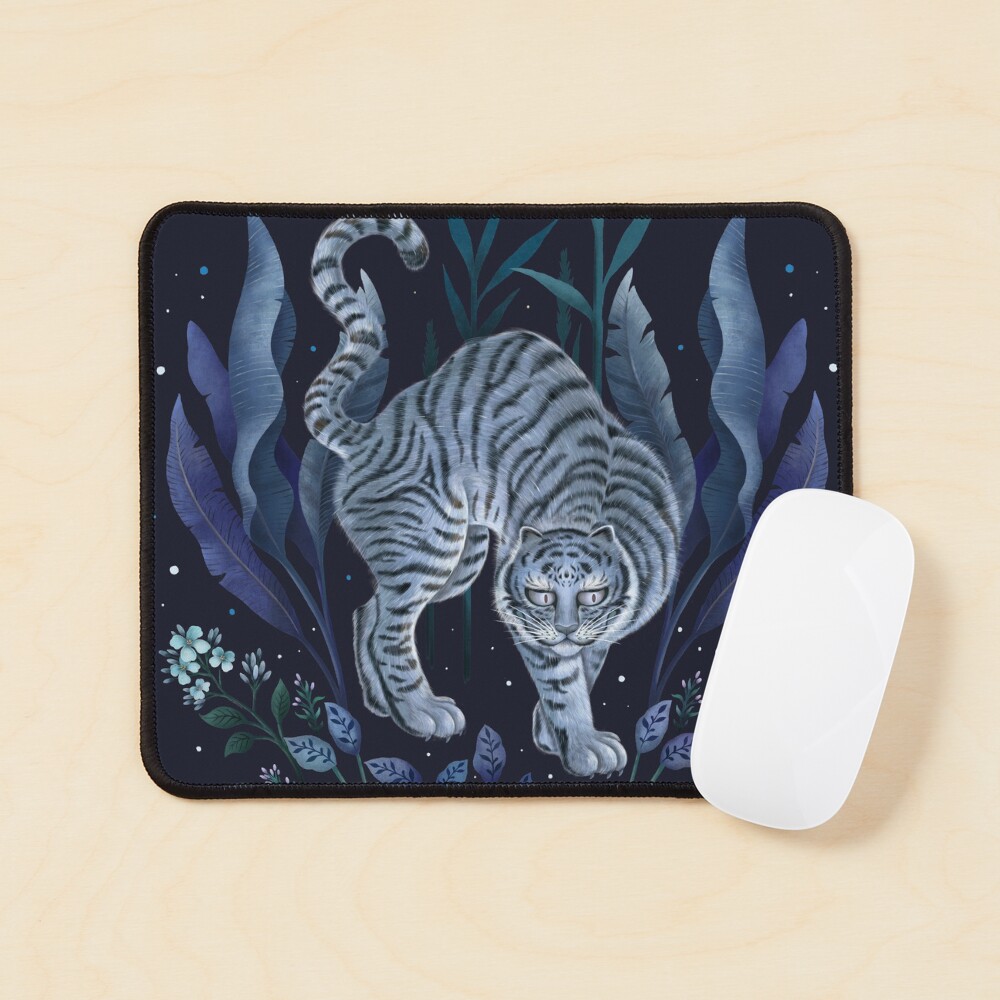 Year of the Tiger - Blue Night Mouse Pad