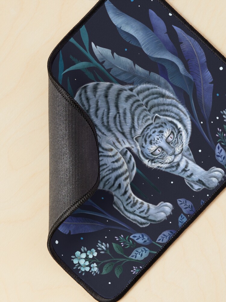 Alternate view of Year of the Tiger - Blue Night Mouse Pad