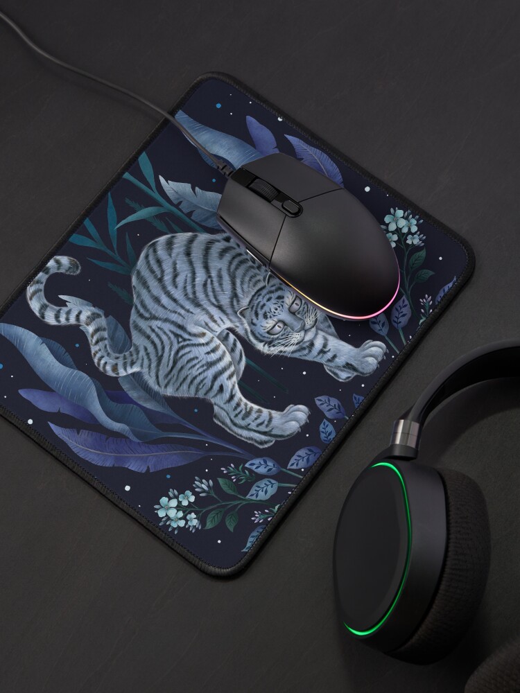Alternate view of Year of the Tiger - Blue Night Mouse Pad