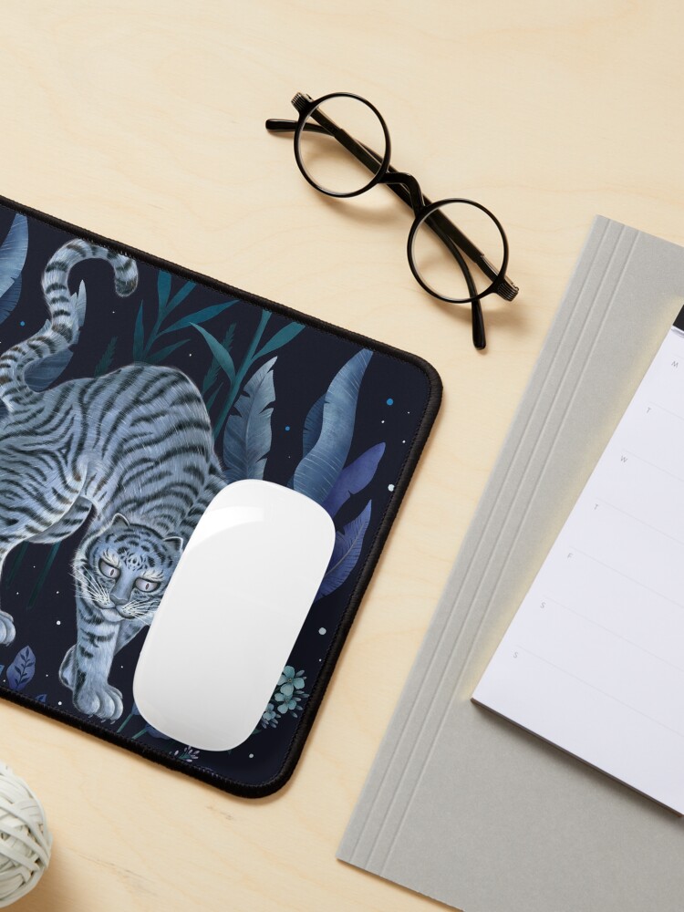 Alternate view of Year of the Tiger - Blue Night Mouse Pad