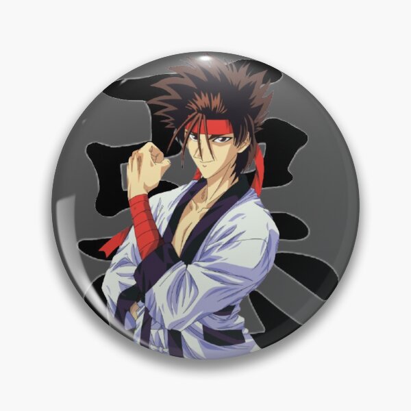 Item preview, Sanosuke from Rurouni Kenshin (Grey Background) - ORIGINAL by SillyFun.redbubble.com designed and sold by SillyFun.