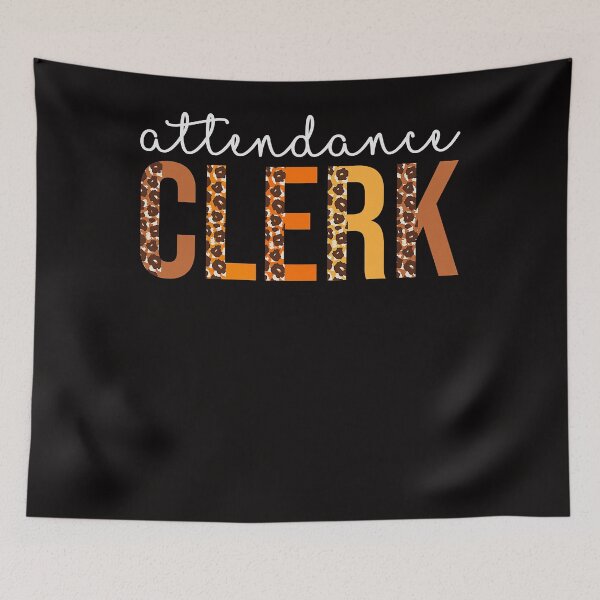 Item preview, Attendance Clerk leopard Fall Autumn Lovers Thanksgiving designed and sold by JasonAOrra.