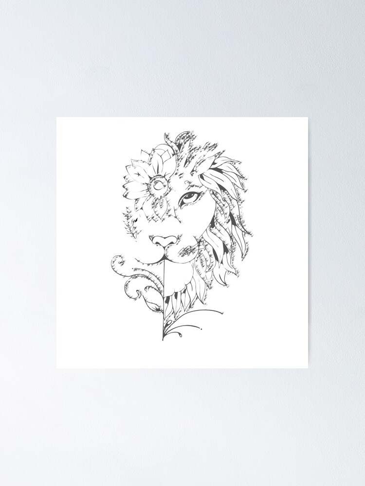 Lion Watching Over Lamb Tattoo' Small Buttons | Spreadshirt