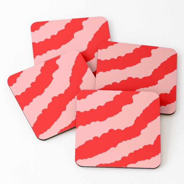 Item preview, Red and Pink Tie Dye Cloud Stripes Non-Repeating Pattern designed and sold by Nicolette Olivier.