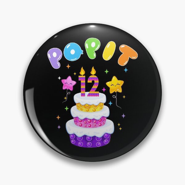 Item preview, 12th Birthday Girl and Boy Pop It, Funny Pop Fidget Toys Popping Cute colorful Kids designed and sold by Shozon.