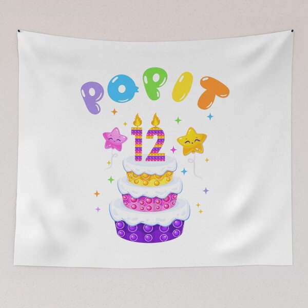 Item preview, 12th Birthday Girl and Boy Pop It, Funny Pop Fidget Toys Popping Cute colorful Kids designed and sold by Shozon.