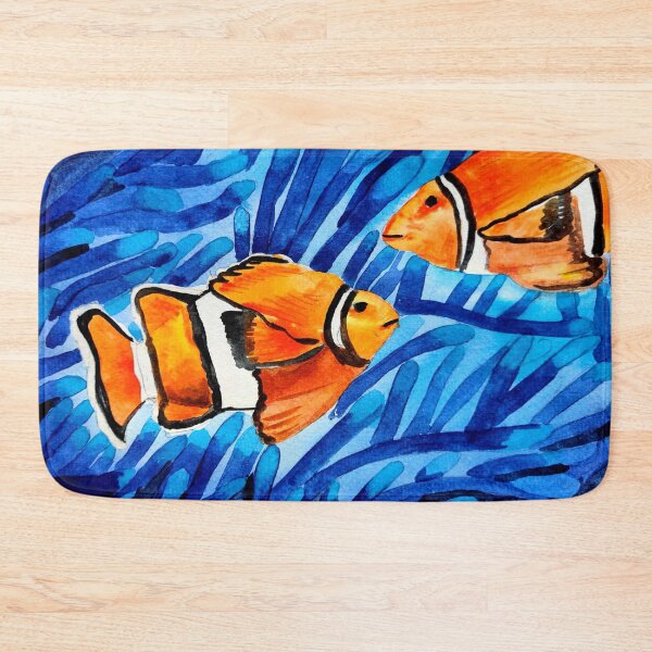 Item preview, Clown fish in watercolors, nemo fish in watercolors illlustration, fish pattern, sea life designed and sold by Ala Lopatniov.
