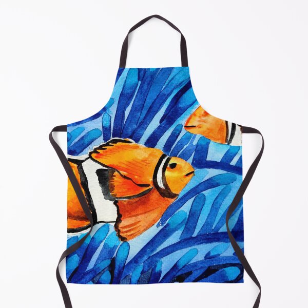 Item preview, Clown fish in watercolors, nemo fish in watercolors illlustration, fish pattern, sea life designed and sold by Ala Lopatniov.