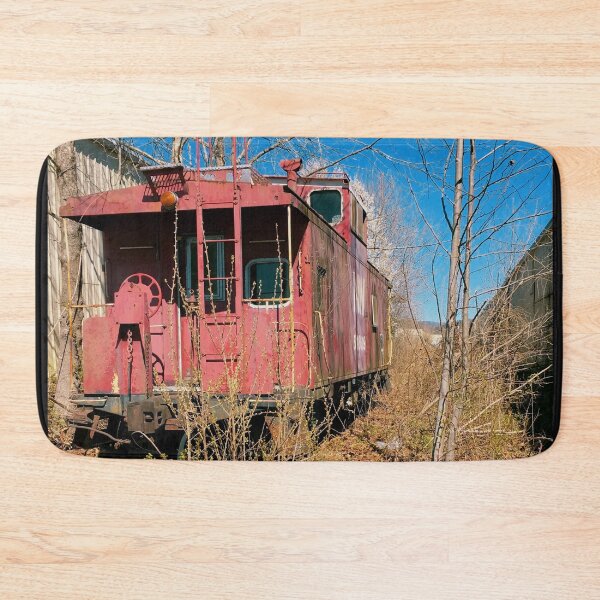 Item preview, Abandoned Red Train Photographic Print designed and sold by averyartsstudio.