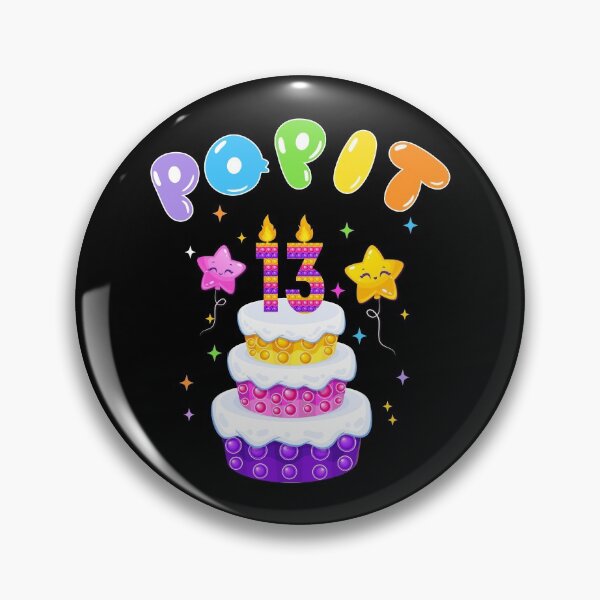 Item preview, 13th Birthday Girl and Boy Pop It, Funny Pop Fidget Toys Popping Cute colorful Kids designed and sold by Shozon.