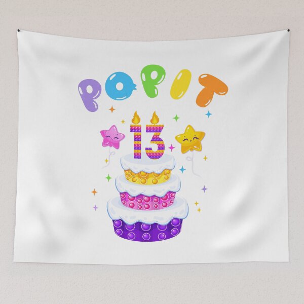 Item preview, 13th Birthday Girl and Boy Pop It, Funny Pop Fidget Toys Popping Cute colorful Kids designed and sold by Shozon.
