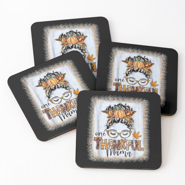 Item preview, Messy Bun One Thankful Mama Fall Autumn Thanksgiving designed and sold by hamptongates.