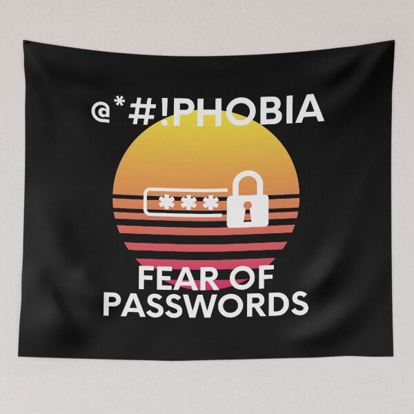 Item preview, Password Phobia Fear Of Passwords Technology Humor designed and sold by EllConApparel.