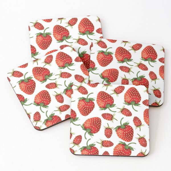 Item preview, Strawberries pattern designed and sold by WearWolfDesigns.